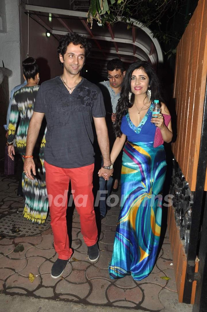 Shibani Kashyap was snapped at Karim Morani's Birthday Bash