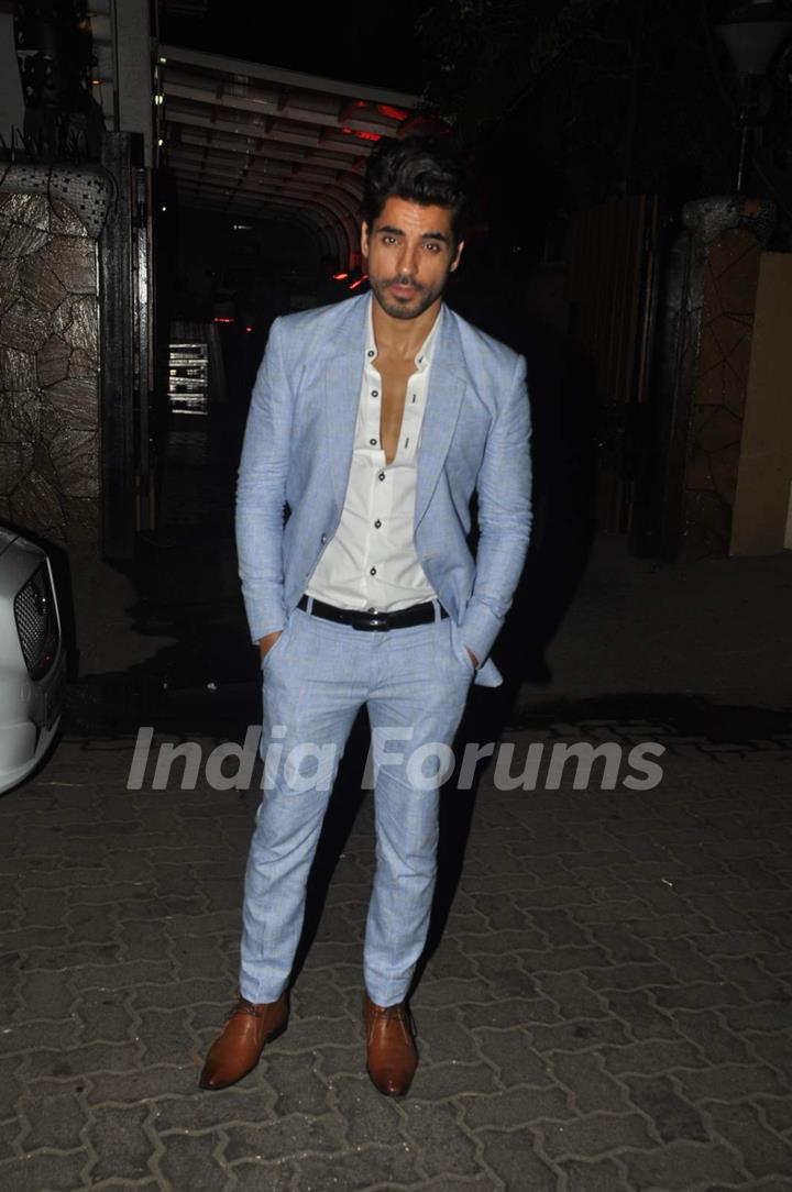 Gautam Gulati poses for the media at Karim Morani's Birthday Bash