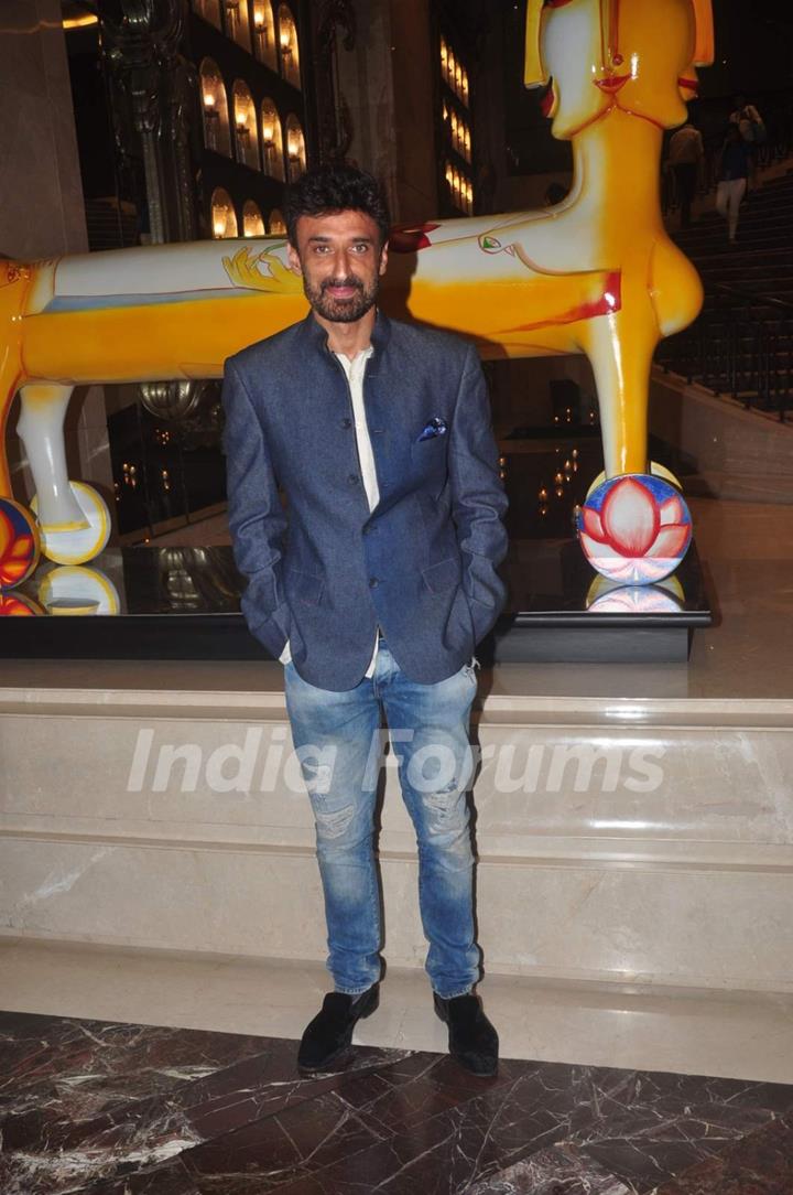 Rahul Dev poses for the media at Lakme Fashion Week 2015 Day 3