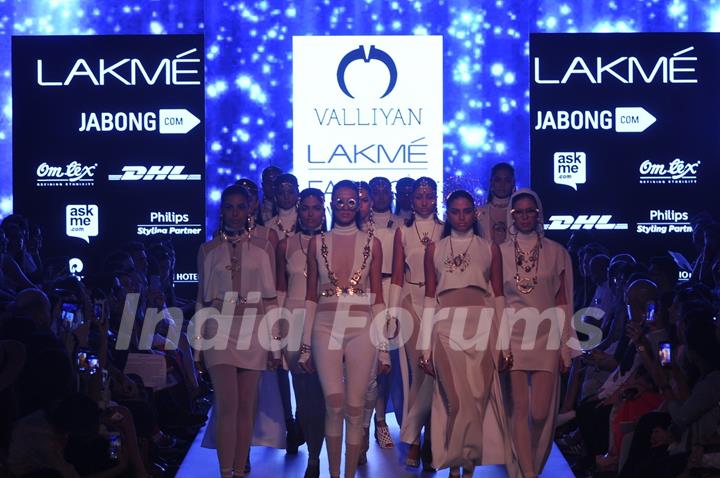 Nitya Showcases new collection 'Valliyan' at Lakme Fashion Week 2015 Day 3