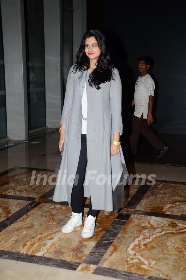 Rhea Kapoor poses for the media at the Grand Finale of Lakme Fashion Week 2015