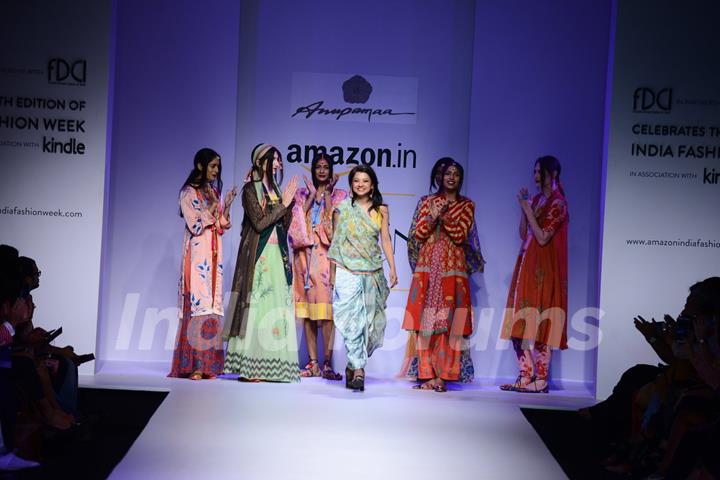 Anupama's show at the Amazon India Fashion Week 2015 Day 3