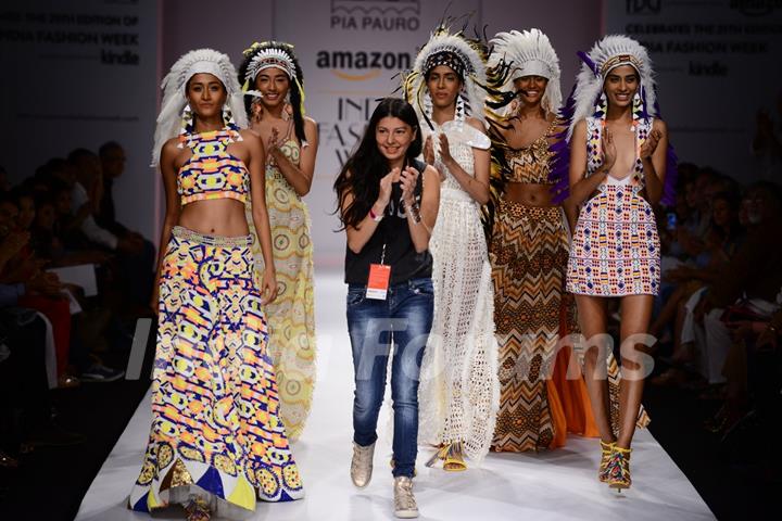 Pia Pauro Show at Amazon India Fashion Week 2015 Day 4