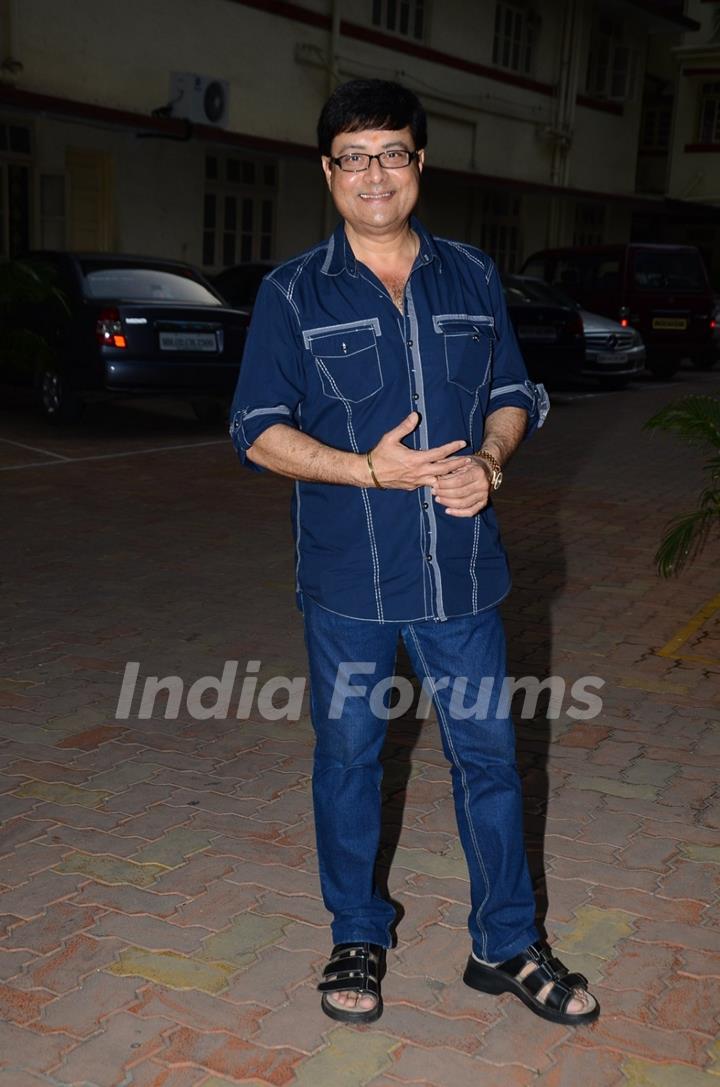 Sachin Pilgaonkar poses for the media at Launch of the Book Great Grandma's Kitchen Secret