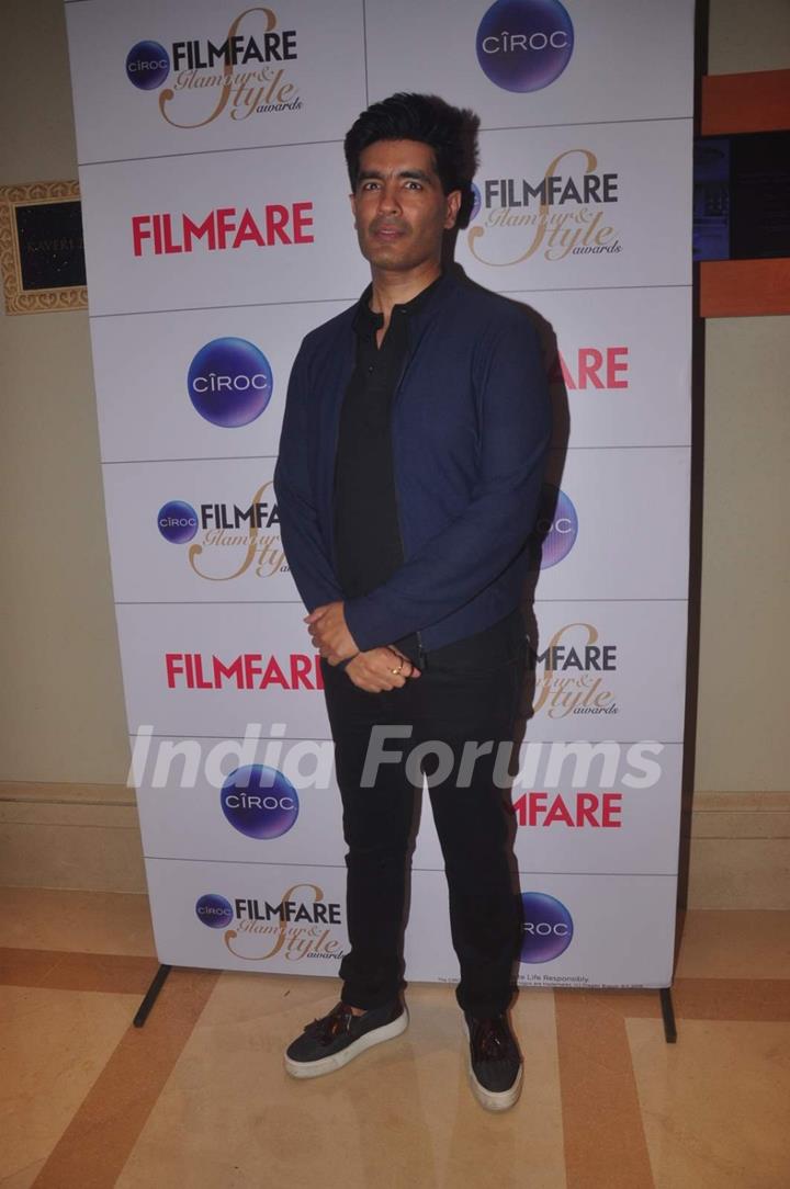 Manish Malhotra poses for the media at Cover Launch of Ciroc Filmfare Glamour & Style Awards Issue