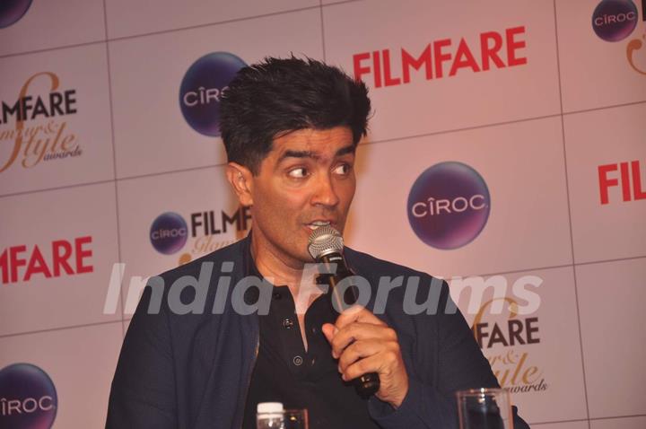 Manish Malhotra interacts with the audience at the Cover Launch