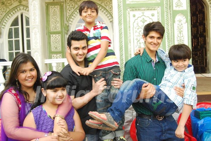 Cast of Yeh Rishta Kya Kehlata Hai poses for the media