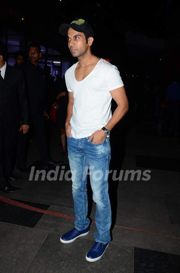 Rajkumar Rao poses for the media at the Premier of Fast & Furious 7