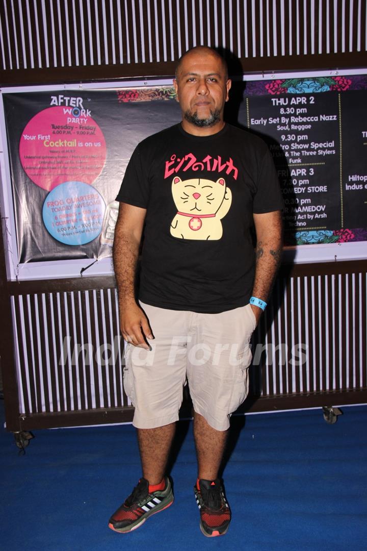 Vishal Dadlani poses for the media at MTV Indies Awkwards