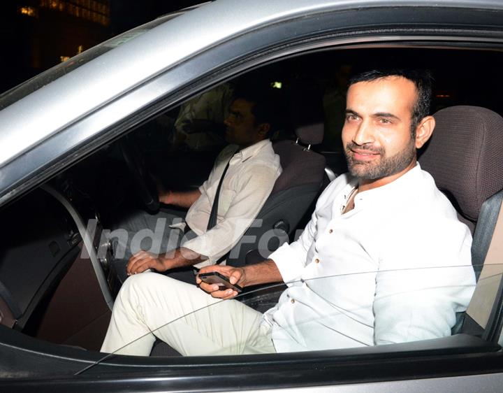 Irfan Pathan was snapped at Suresh Raina and Priyanka Chaudhary's Wedding Ceremony