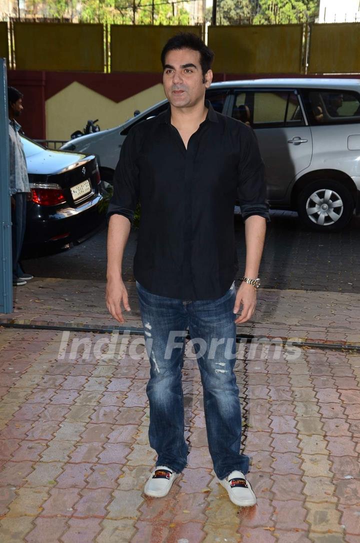 Arbaaz Khan poses for the media at the Book Launch of 'Why Not Use Some Common Sense'