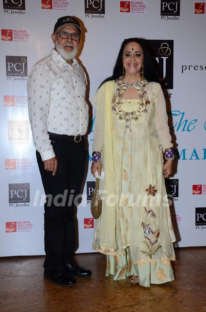 Ila Arun poses for the media at the Red Carpet of 'Mijwan-The Legacy'