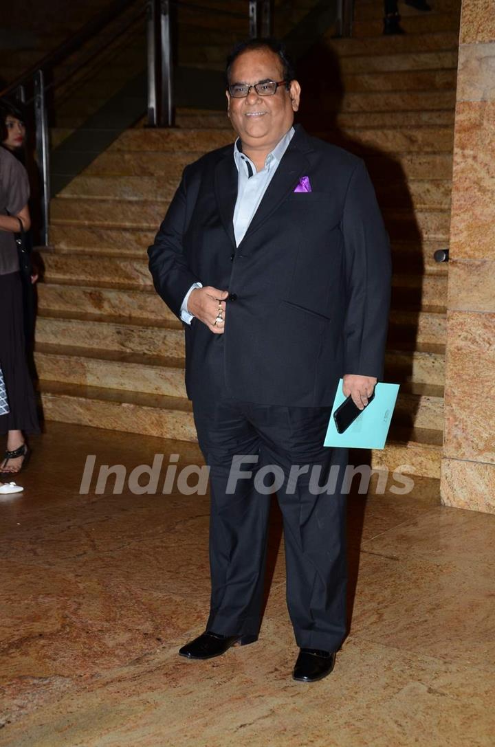 Satish Kaushik poses for the media at the Red Carpet of 'Mijwan-The Legacy'