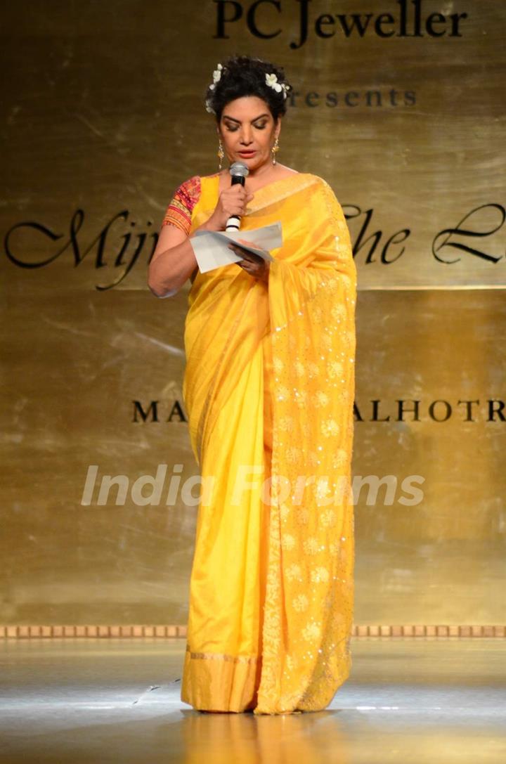 Shabana Azmi at 'Mijwan-The Legacy' a Fashion Show in Support of the Mijwan Welfare Society