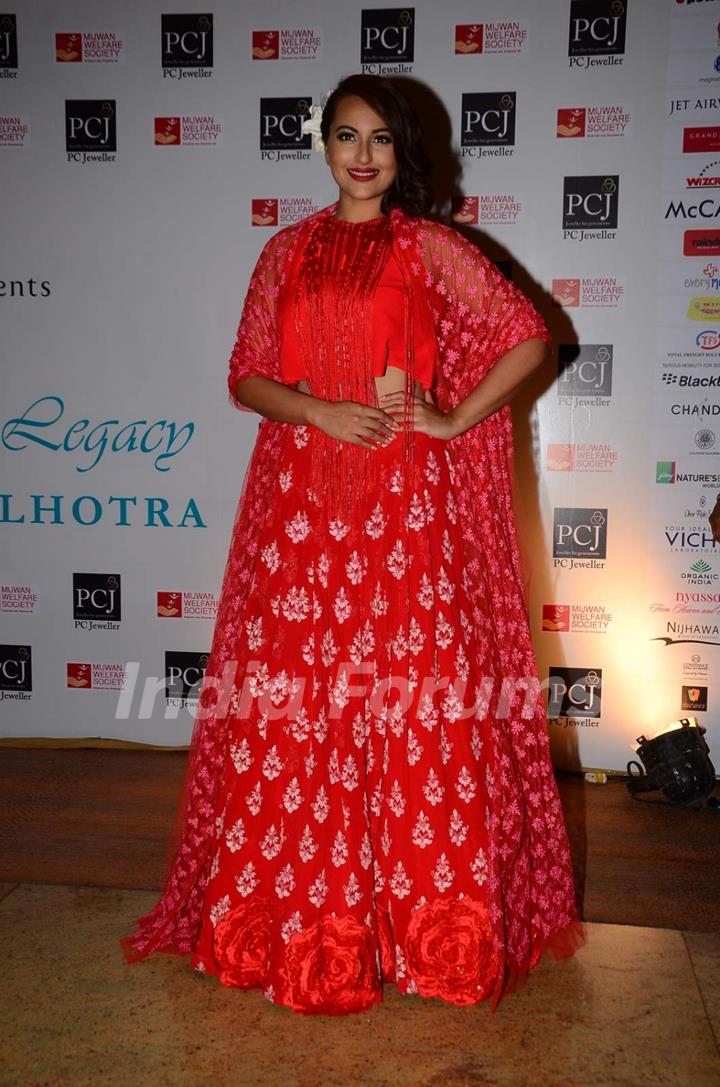 Sonakshi Sinha at 'Mijwan-The Legacy' a Fashion Show in Support of the Mijwan Welfare Society