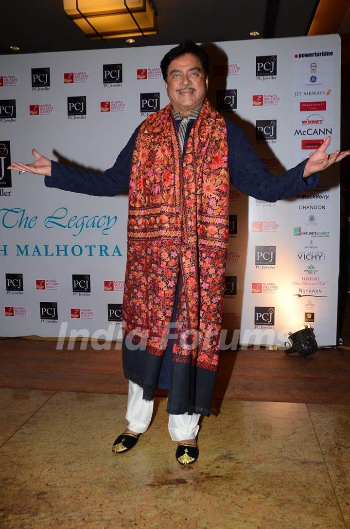 Shatrughan Sinha was at 'Mijwan-The Legacy' a Fashion Show in Support of the Mijwan Welfare Society