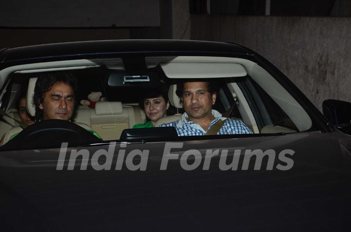 Sachin Tendulkar was snapped at the Special Screening of Fast & Furious 7