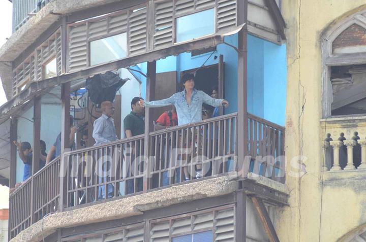 SRK shoots for 'FAN' in South Mumbai!