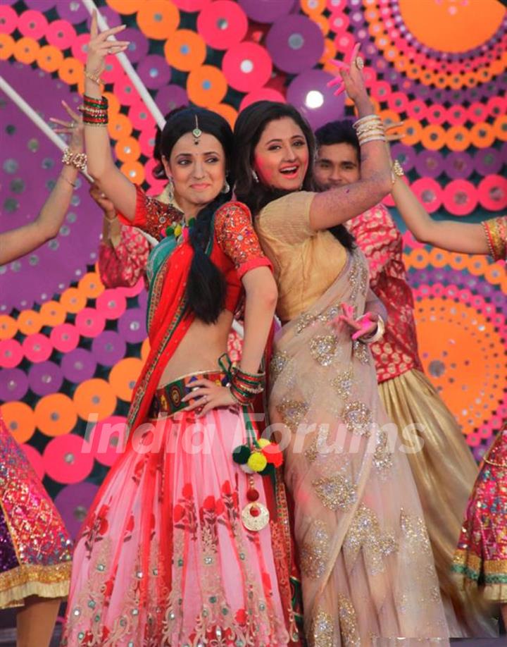 Sanaya irani with Rashami Desai