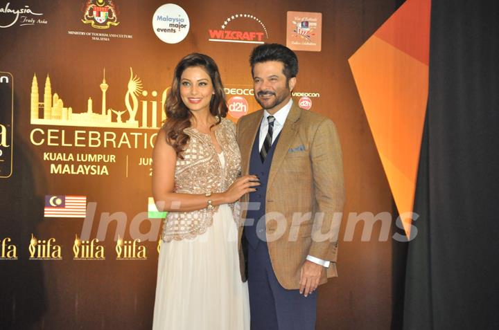 Bipasha Basu and Anil Kapoor at IIFA 2015 Press Meet in Malaysia