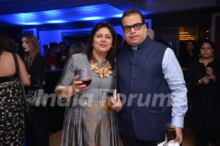 Ramesh Taurani and his wife at A Show by Anmol Jewellers