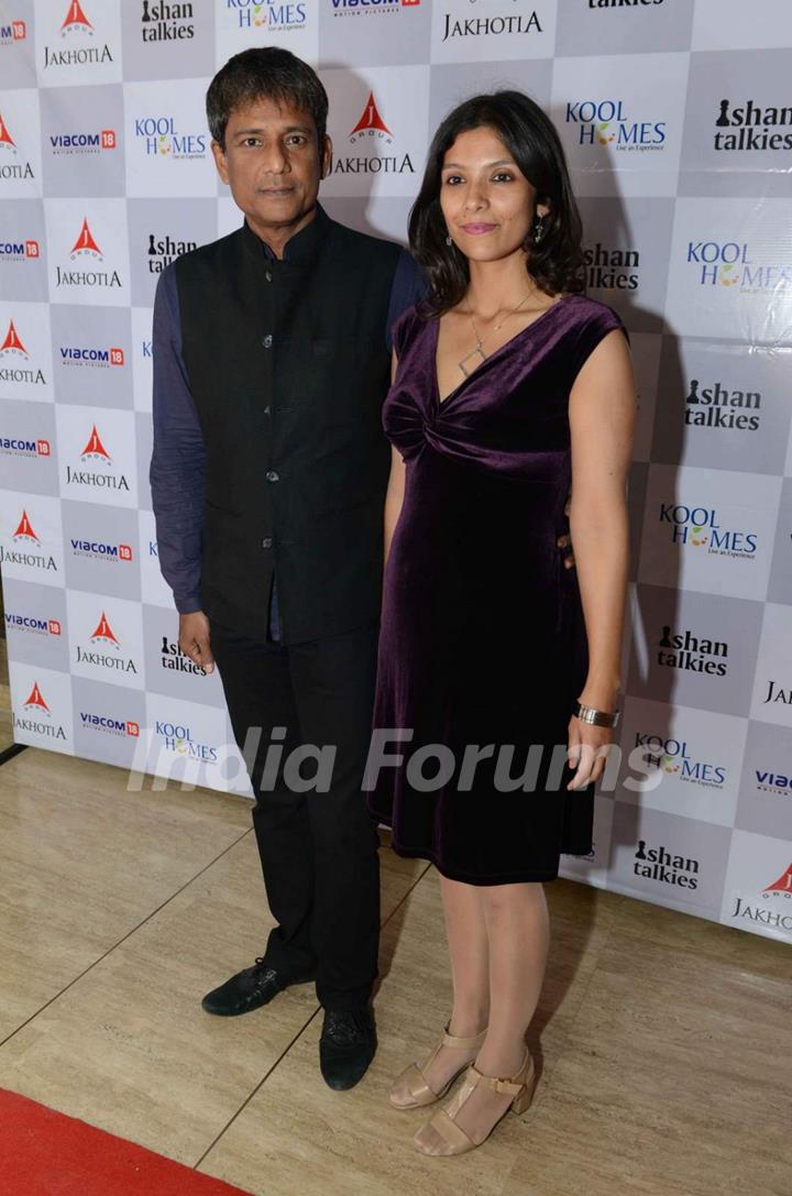 Adil Hussain and his wife at Premiere of Margarita With A Straw