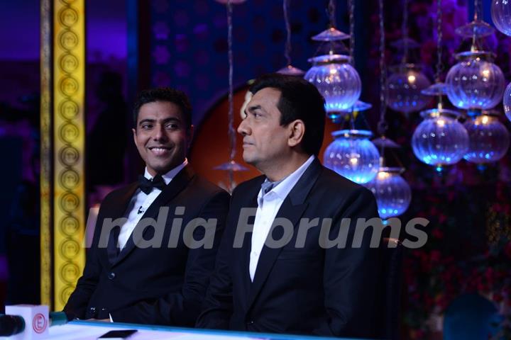 Sanjeev Kapoor and Ranveer Brar at Grand Finale of Masterchef Season 4