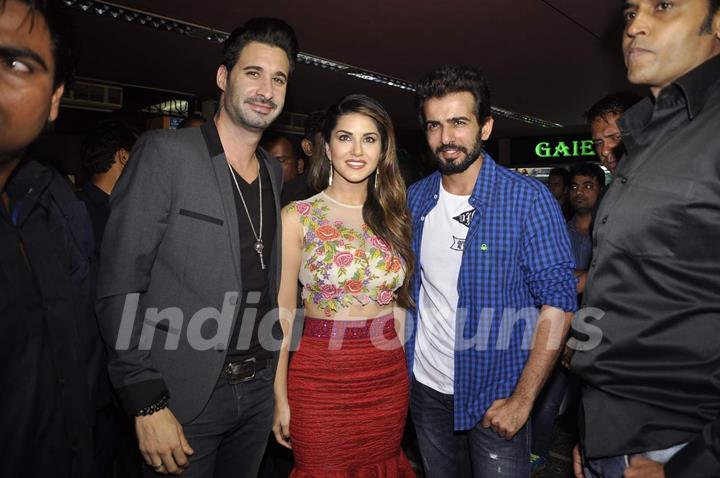 Sunny Leone and Jay Bhanushali at Promotions of Ek Paheli Leela