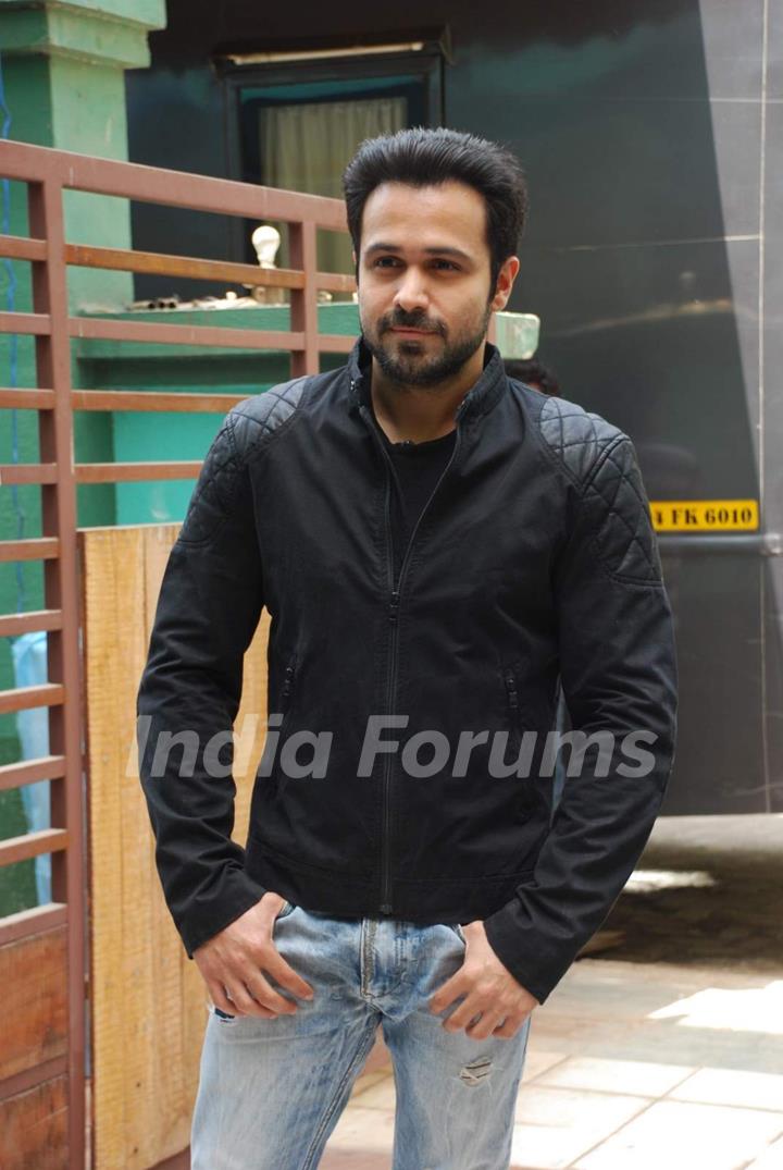 Emraan Hashmi on the sets of CID for Promotions of Mr. X