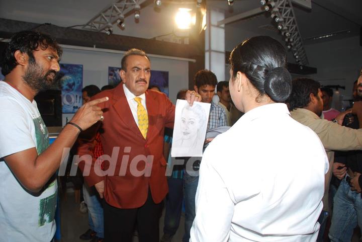 ACP Pradyuman Shivaji Satam during shot on CID