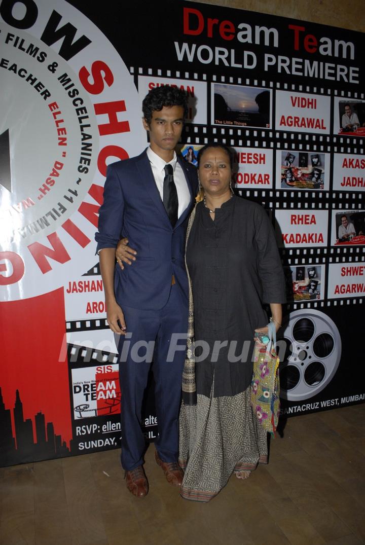 Irrfan Khan's Wife and Son at Dream Team World Premier