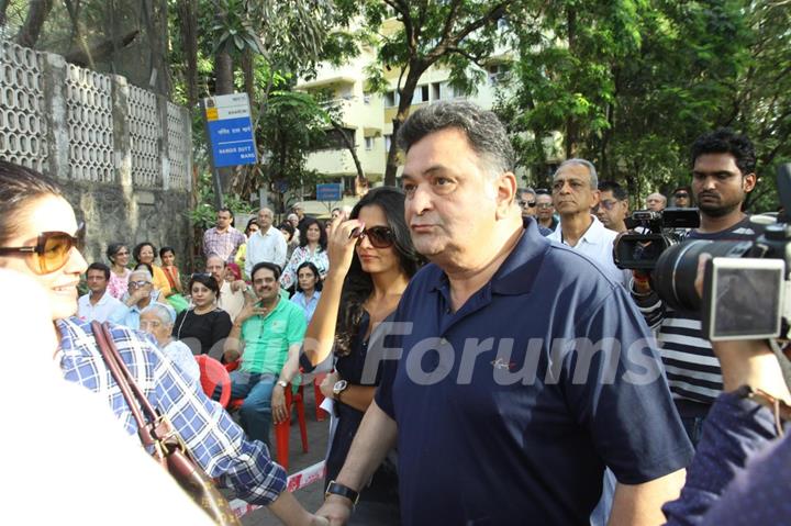 Rishi Kapoor at Protest Against the BMC