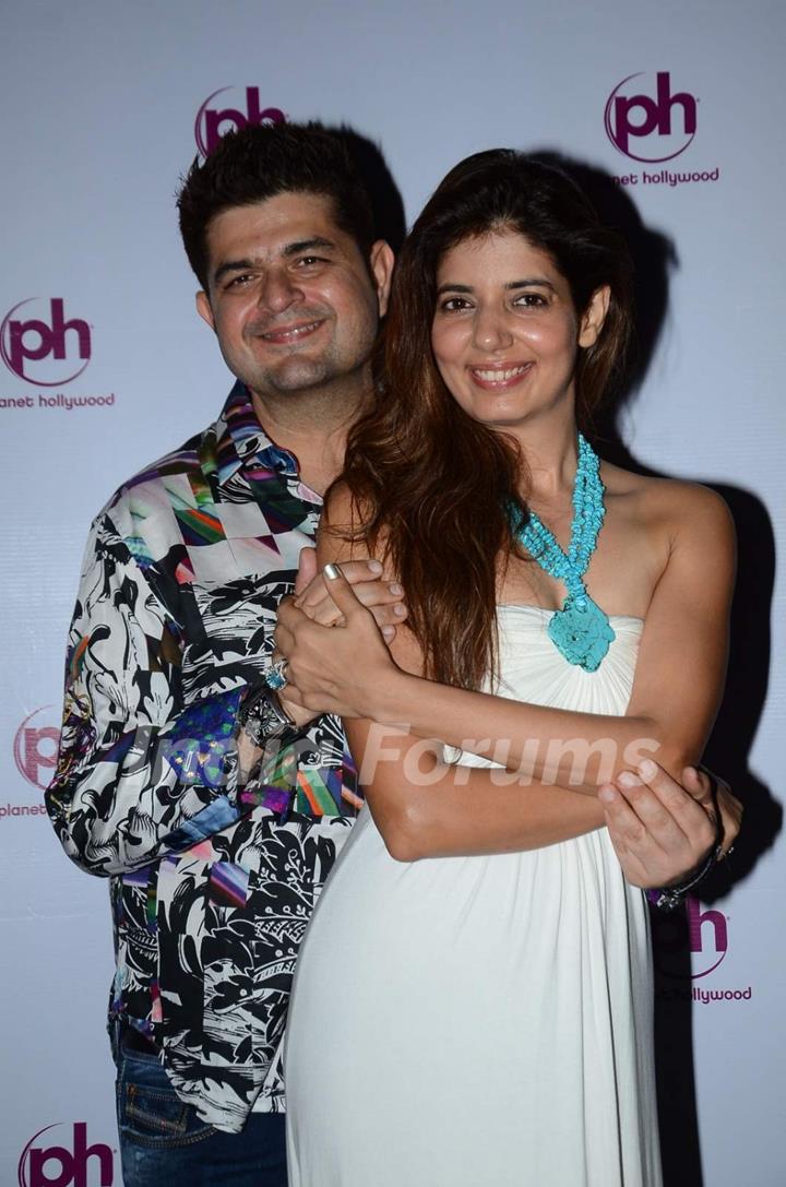 Dabboo Ratnani with his Wife Snapped at Planet Hollywod Resort,Goa