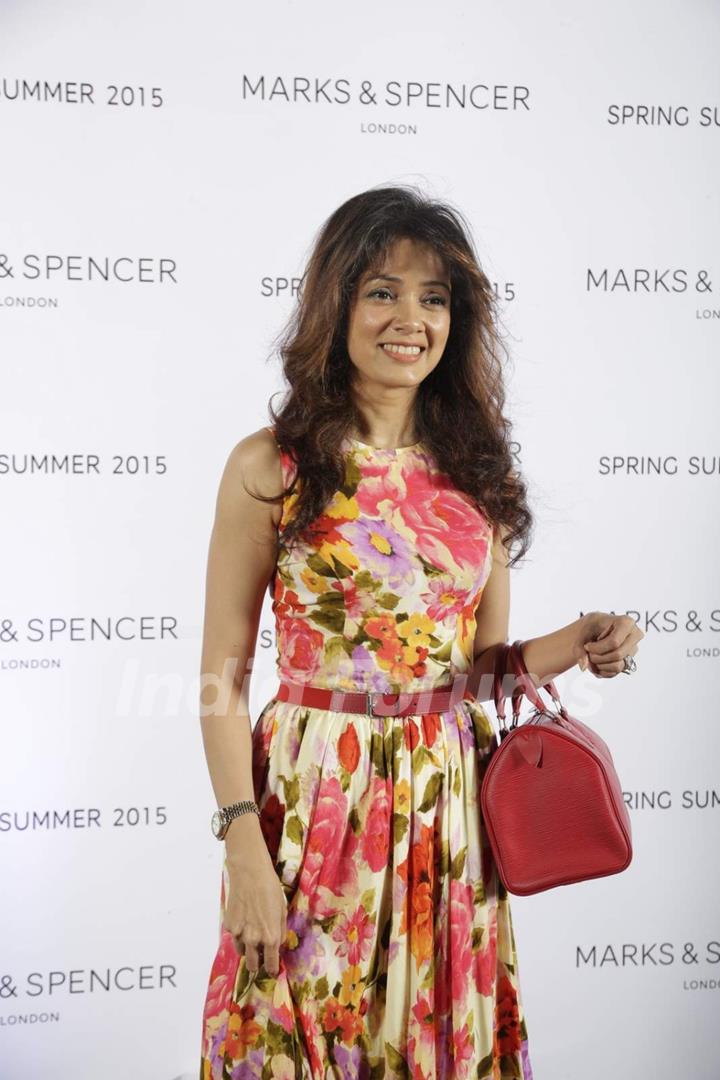Vidya Malvade was at the Marks & Spencers Spring/Summer 2015 Collection Launch