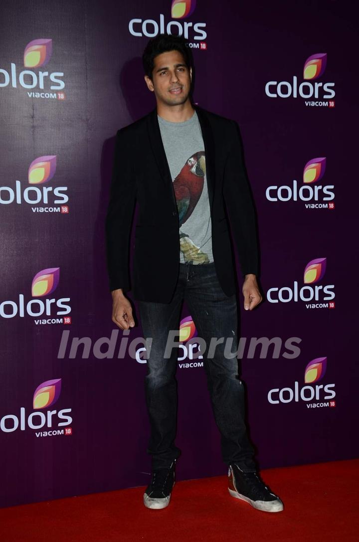 Sidharth Malhotra at Color's Party