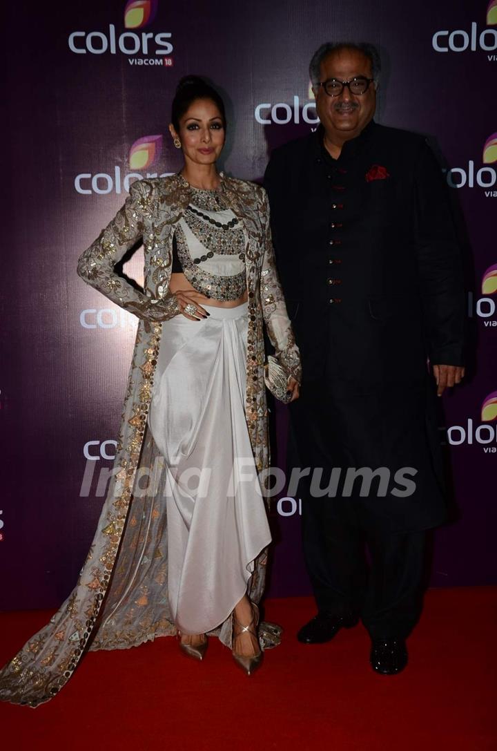 Sridevi and Boney Kapoor at Color's Party