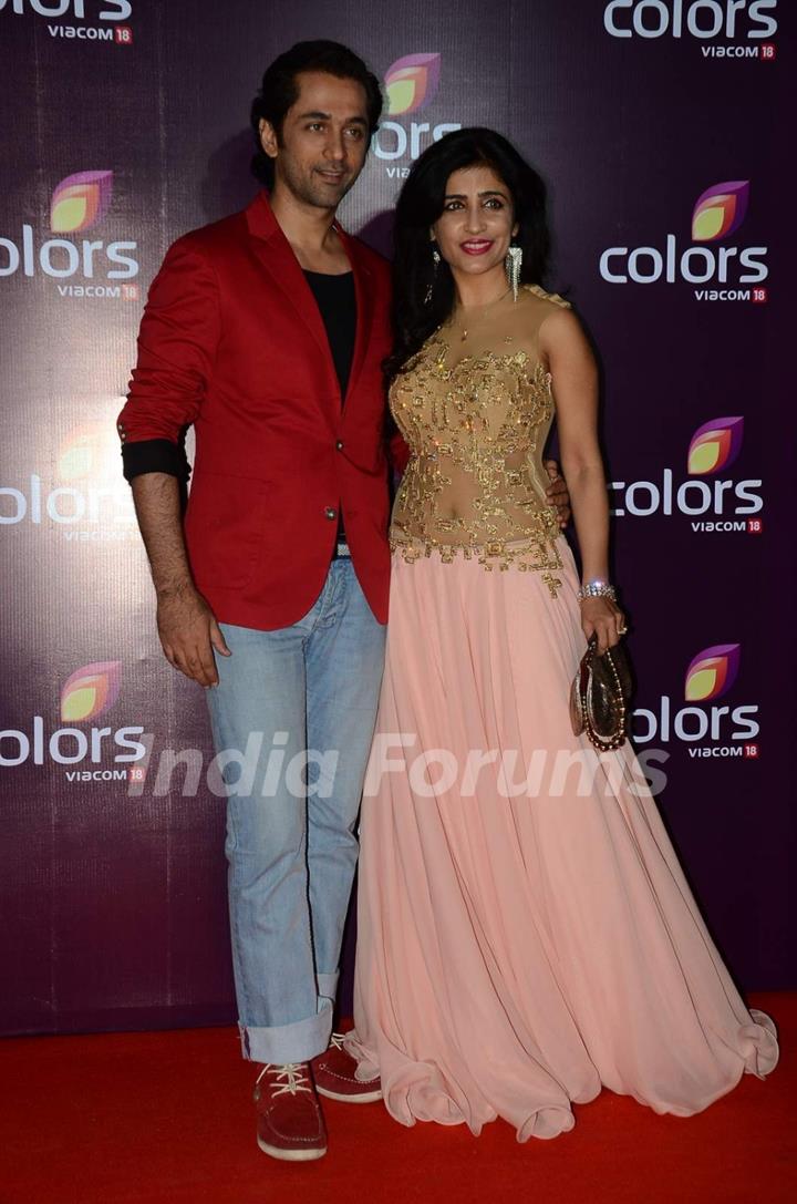 Shibani Kashyap With Her Husband at Color's Party