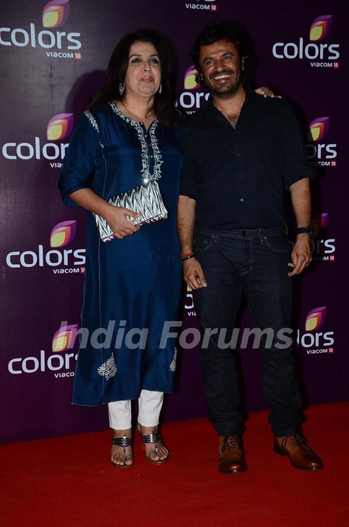 Farah Khan and Vikas Bahl at Color's Party