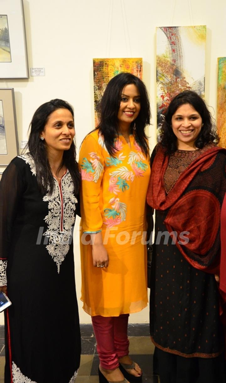 Amruta Fadnavis at Preview of Art Exhibition