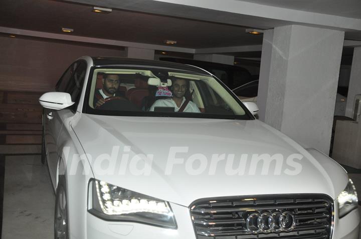 Abhishek Bachchan and Kunal Kapoor Snapped at Karan Johar's Bash