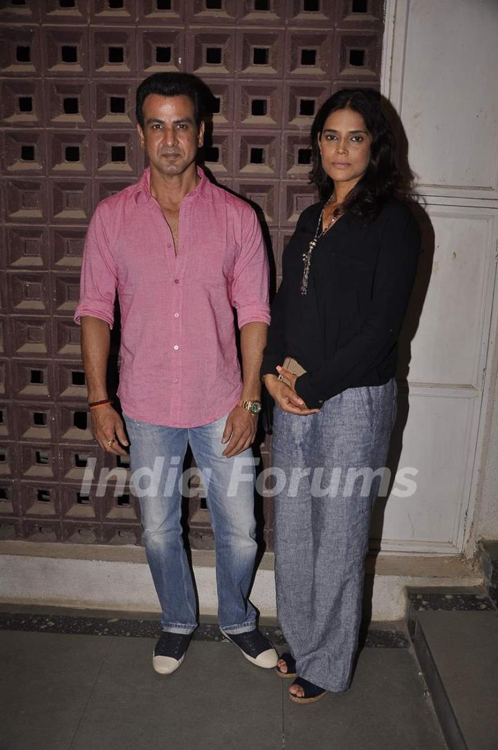 Ronit Roy and his wife attend the Play 'Unfaithfully Yours'