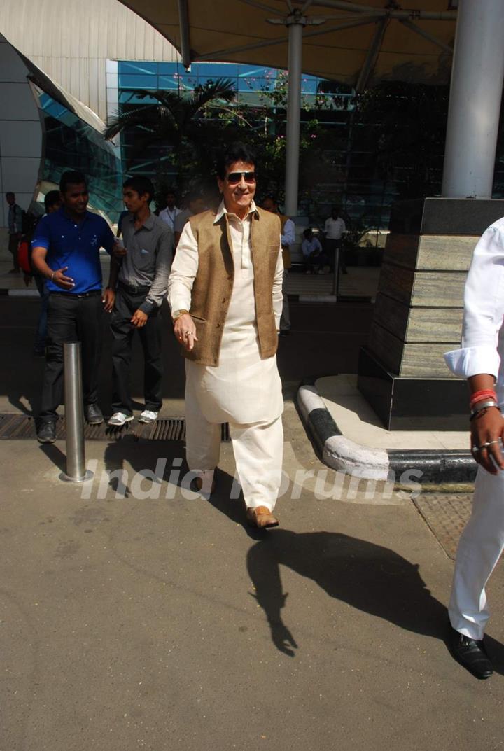 Jeetendra Snapped at Airport