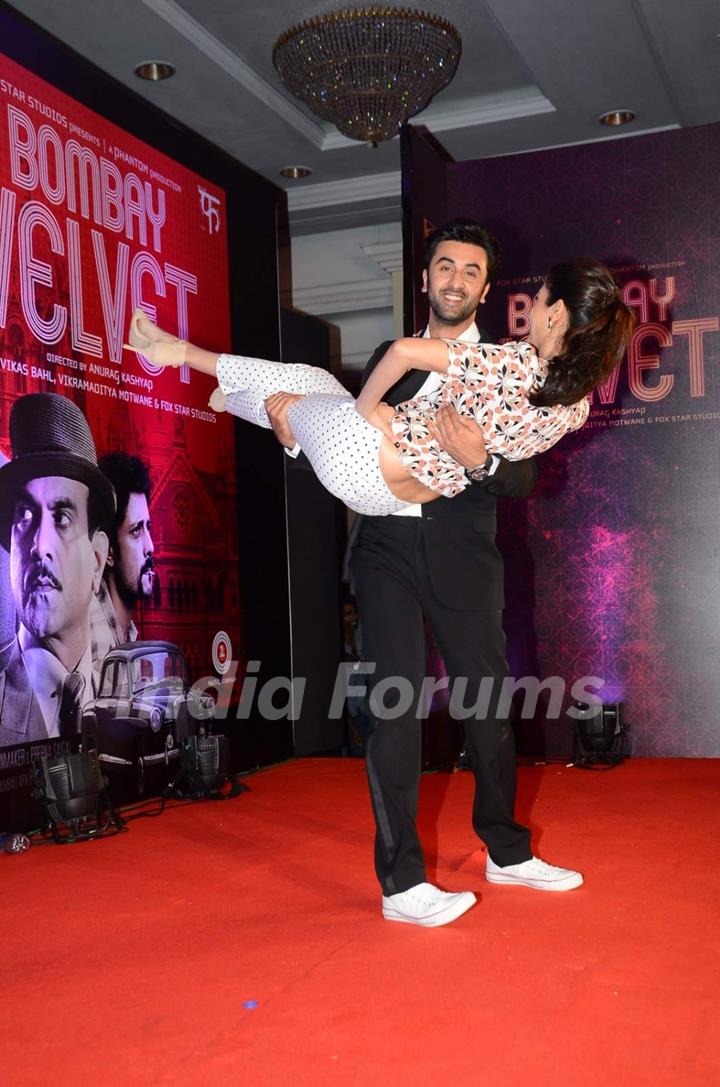 Ranbir and Anushka Sharma at 2nd Trailer Launch of Bombay Velvet