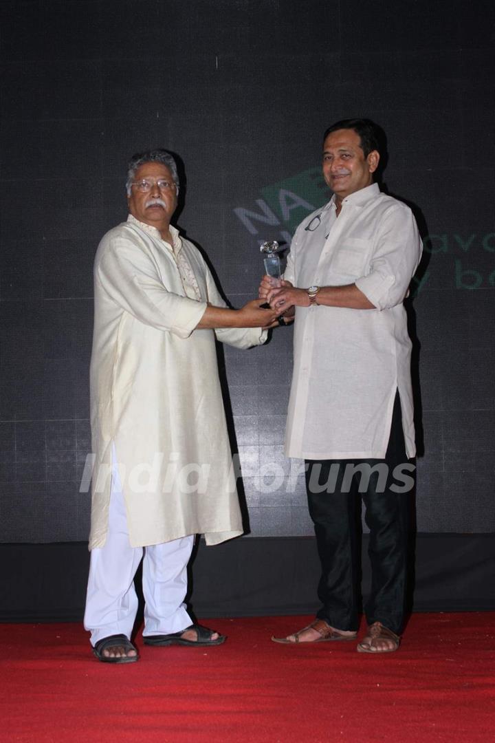 Vikram Gokhale and Mahesh Manjrekar at  Music Launch of Siddhant