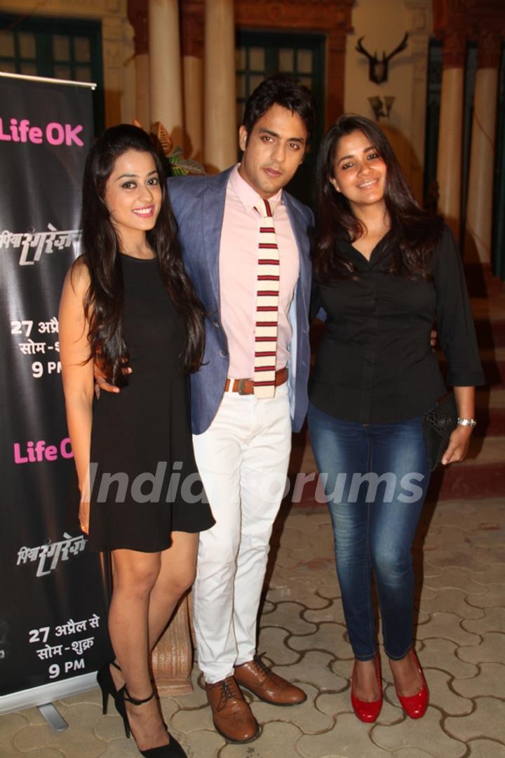 Kirtida, Narayani Shastri and Gaurav S Bajaj at Launch of New Show Piya Rangrezz by Life Ok