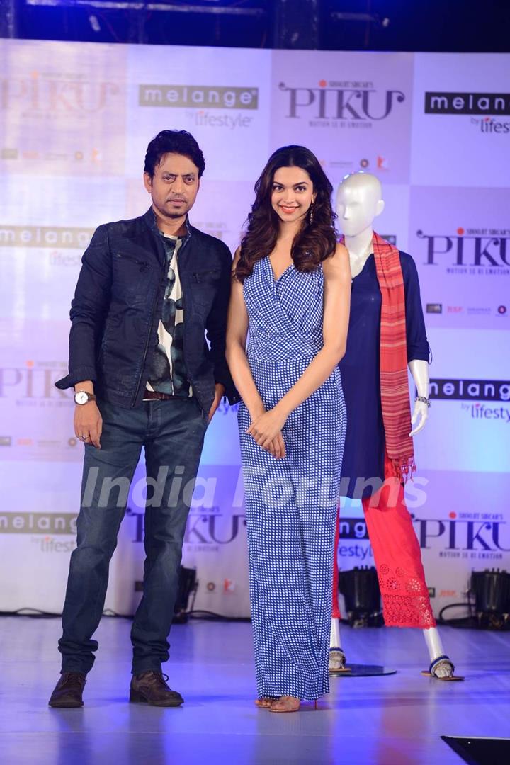 Irrfan And Deepika at Melange- Piku Collection Launch