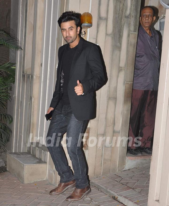 Ranbir Kapoor  at Anushka Sharma's Birthday Bash