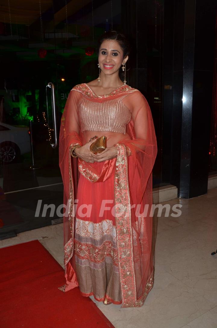 Kishwer Merchant at Karan Patel and Ankita's Sangeet Ceremony