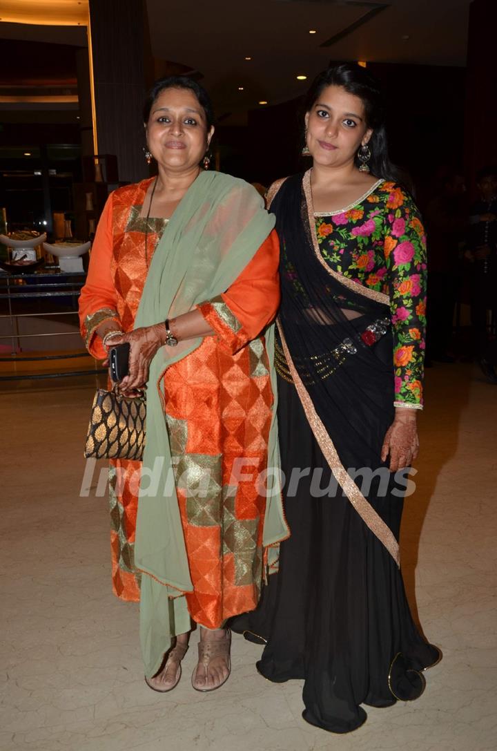 Supriya Pathak with her Daughter at Karan Patel and Ankita's Sangeet Ceremony