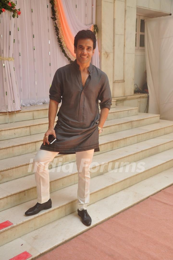 Tusshar Kapoor attends Abhishek Kapoor and Pragya Yadav Wedding